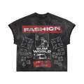 Vintage Black Bum World shirt