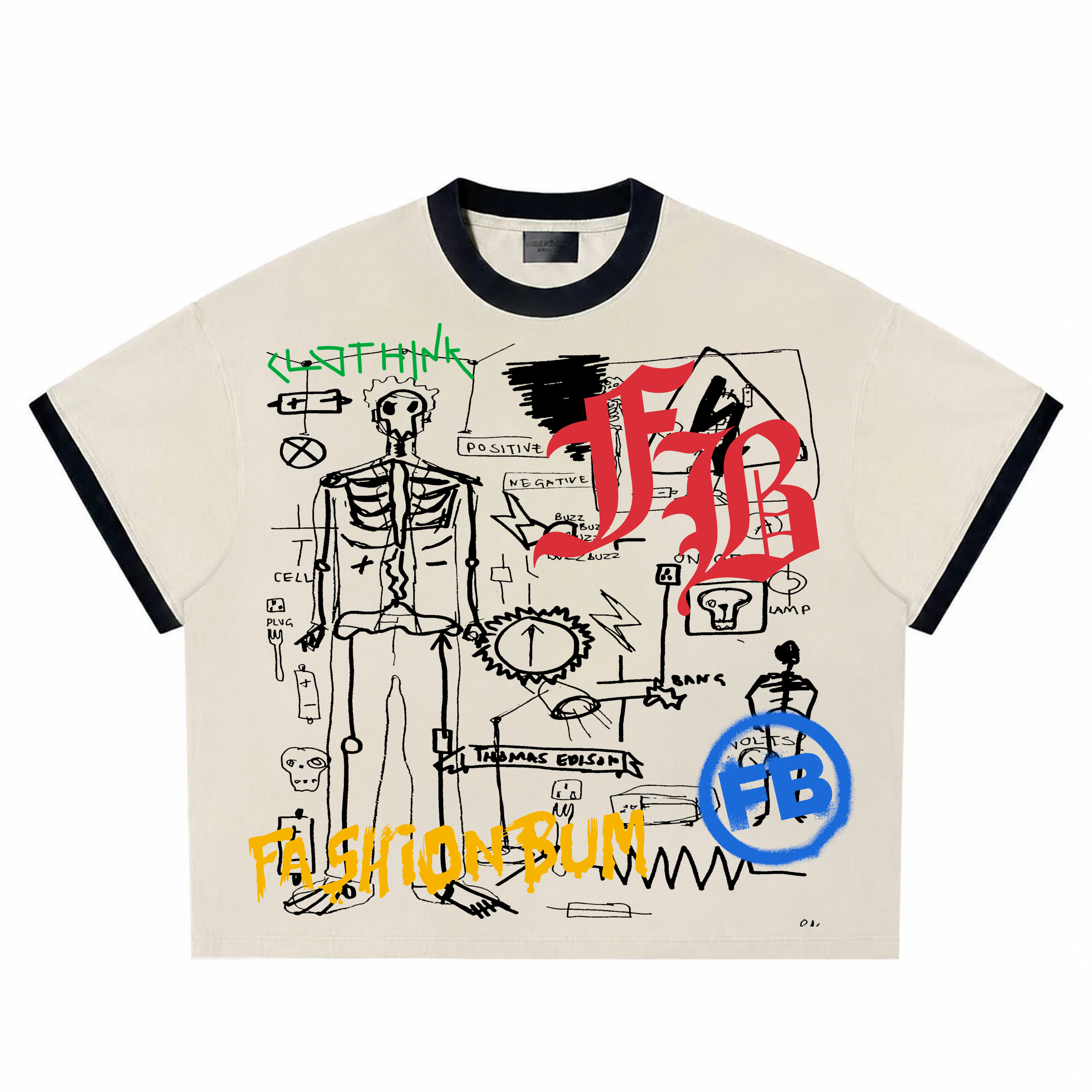 "Cream FB T-Shirt"